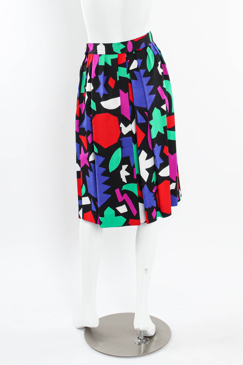 Vintage Yves Saint Laurent 1983 S/S Matisse Top & Skirt Set mannequin back top  @ Recess LA