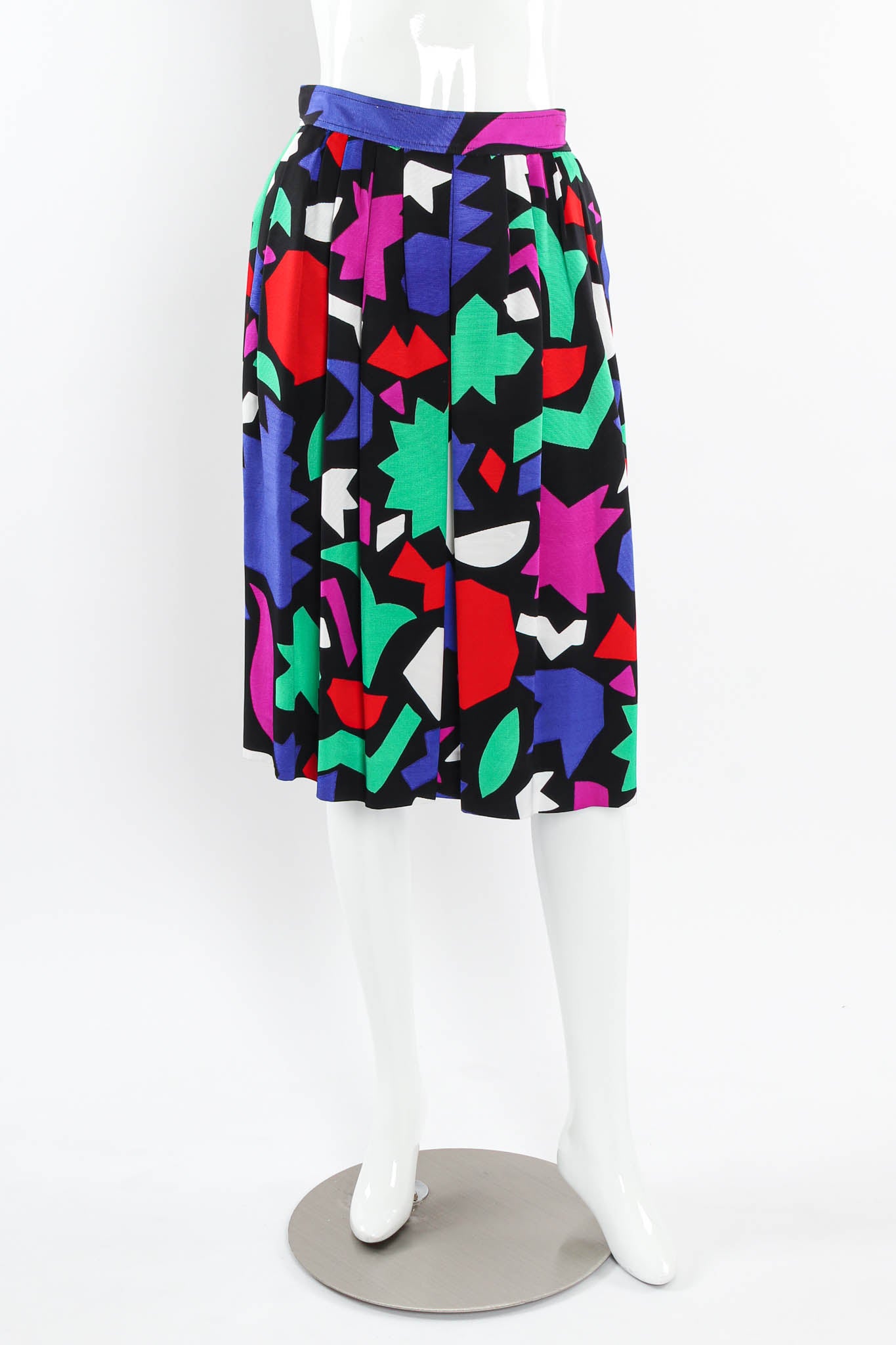 Vintage Yves Saint Laurent 1983 S/S Matisse Top & Skirt Set mannequin front skirt @ Recess LA