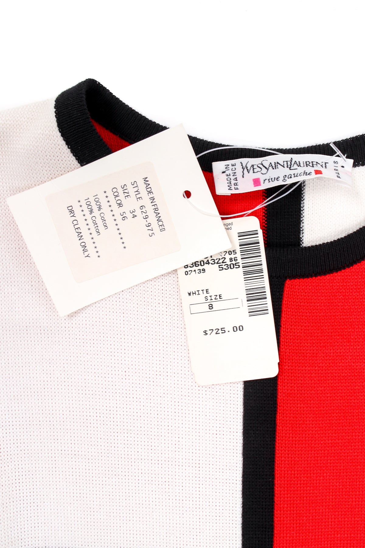 Vintage Yves Saint Laurent S/S 1997 Iconic Mondrian Knit Sheath Dress –  Recess