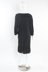 Vintage Saint Laurent 1981 S/S Polka Dot Carwash Pleat Dress mannequin back @ Recess Los Angeles