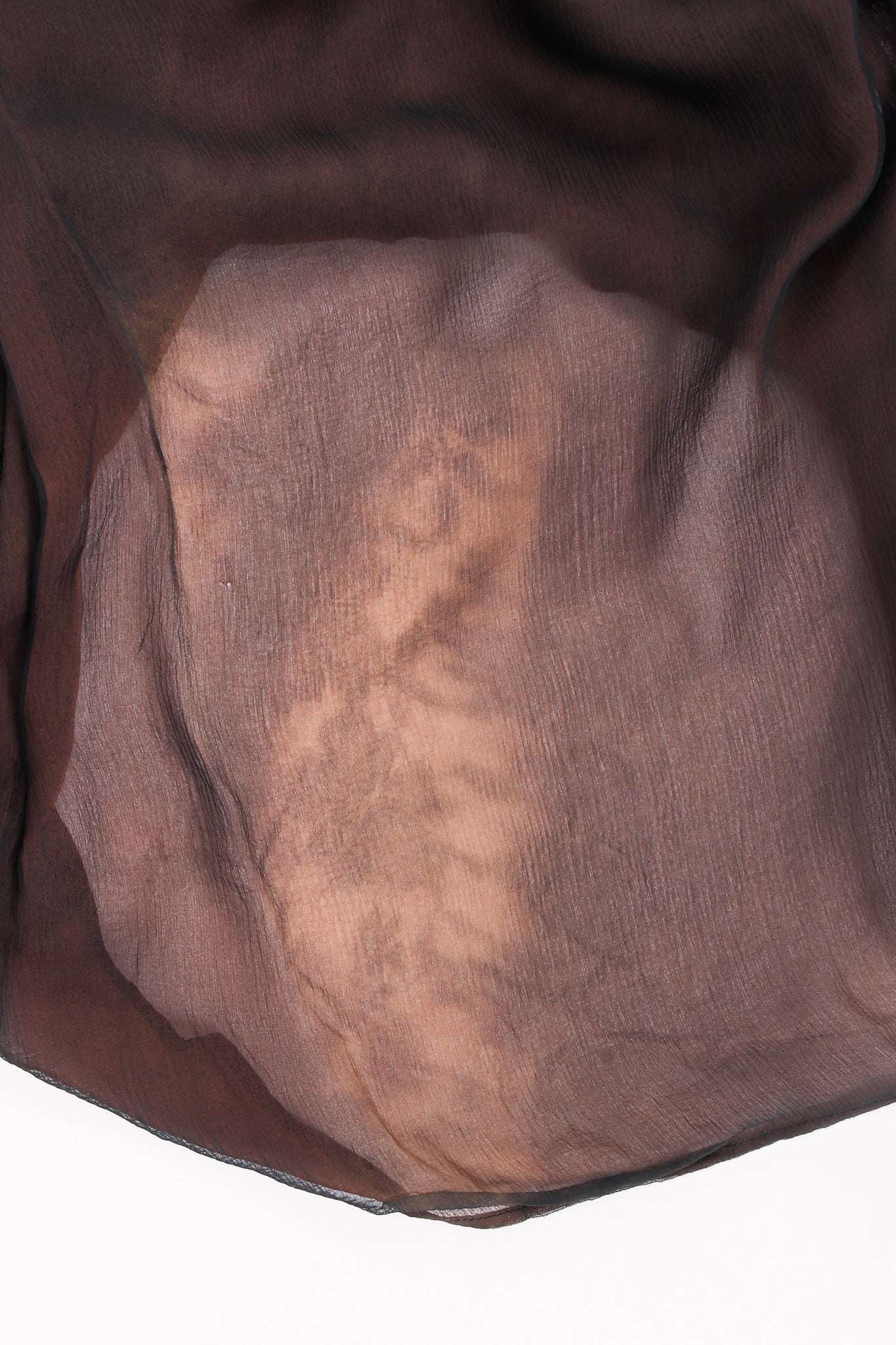 Vintage Yves Saint Laurent YSL Lace Feather Strapless Column Gown discoloration at Recess LA