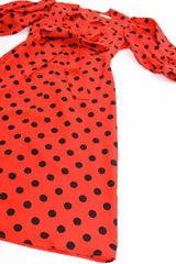 Vintage YSL Yves Saint Laurent Sweetheart Dot Dress flat at Recess Los Angeles