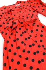 Vintage YSL Yves Saint Laurent Sweetheart Dot Dress flat at Recess Los Angeles