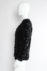 Vintage Saint Laurent 1980s Satin Sequin Jacket mannequin side @ Recess Los Angeles