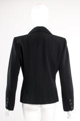 Vintage Yves Saint Laurent YSL Le Smoking Wide Lapel Blazer on Mannequin back at Recess LA