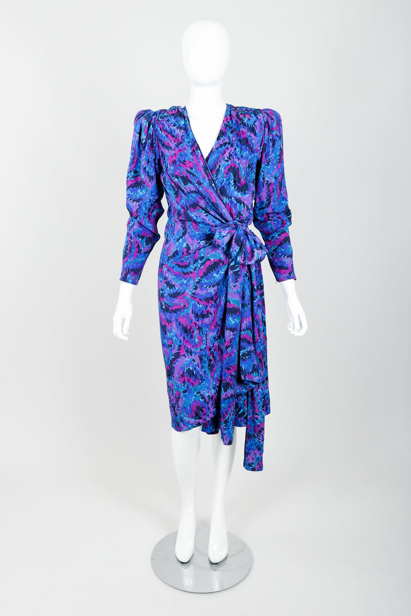 Vintage YSL Yves Saint Laurent Impressionist Wrap Dress – Recess