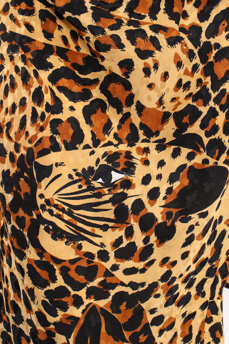2001 Leopard Silk Cashmere Scarf, Authentic & Vintage