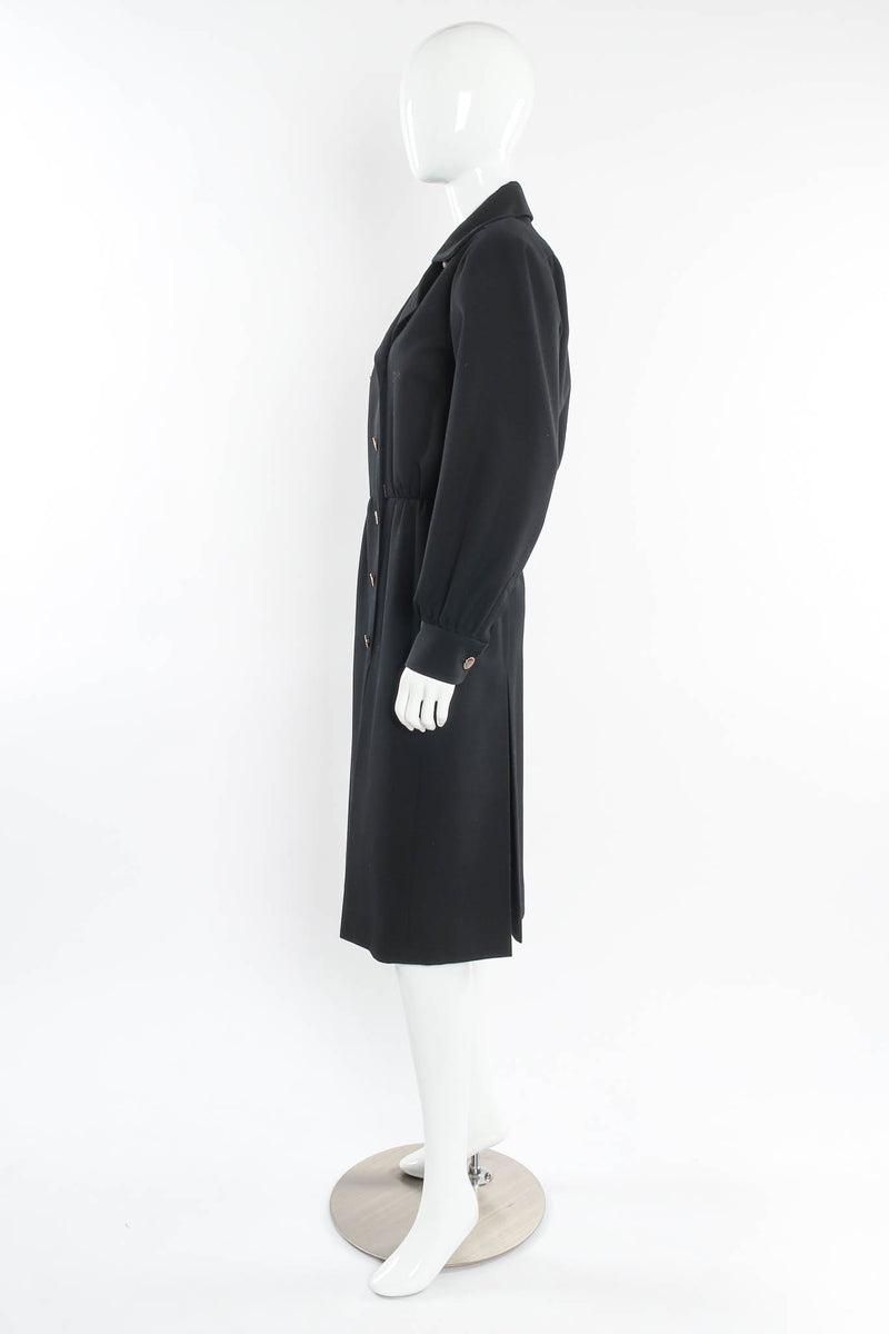 Vintage Saint Laurent Double Breasted Coat Dress mannequin side @ Recess Los Angeles