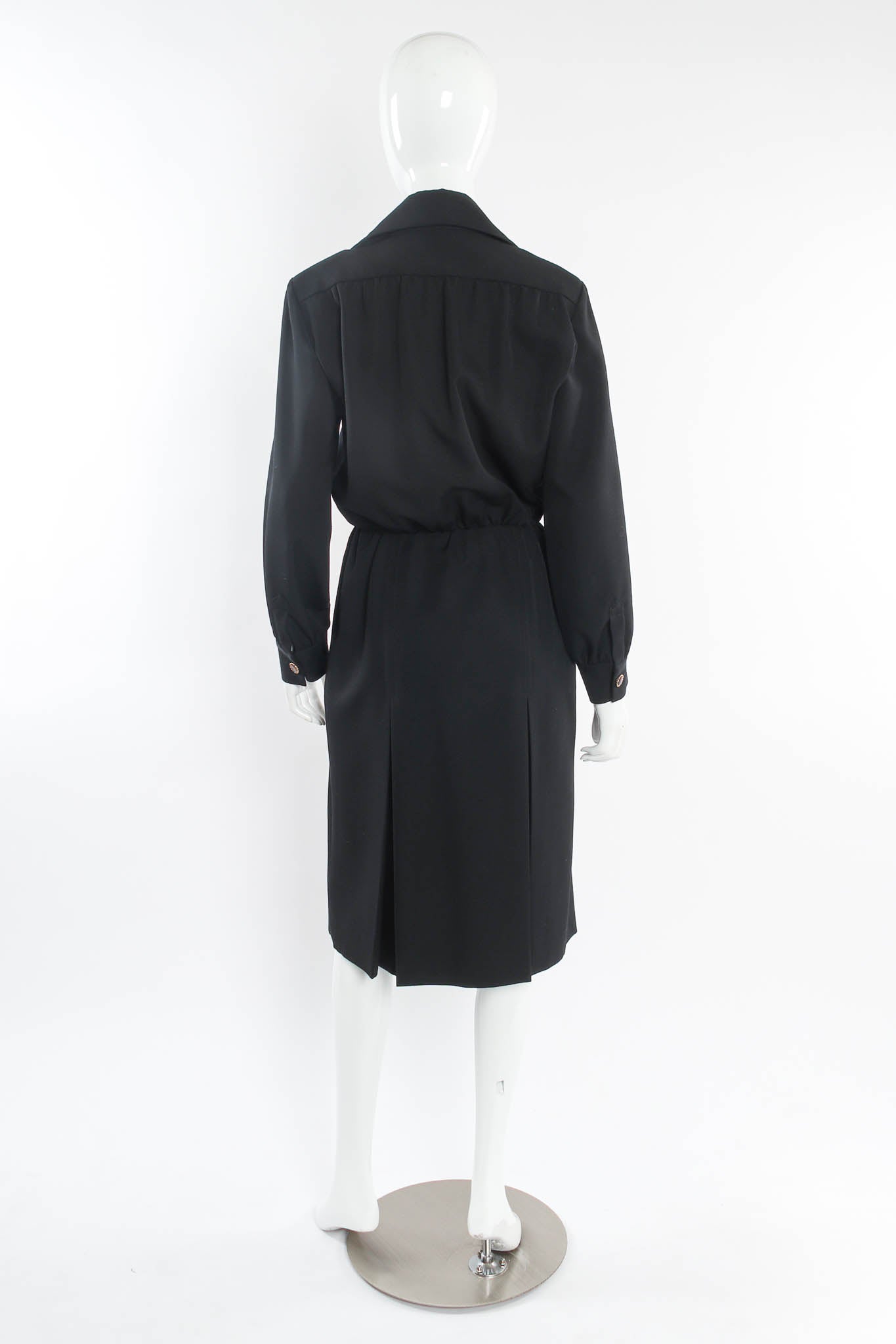 Vintage Saint Laurent Double Breasted Coat Dress mannequin back @ Recess Los Angeles