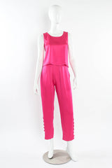 Vintage 1990s Yves Saint Laurent Tank Top & Pant Set mannequin set front @ Recess LA