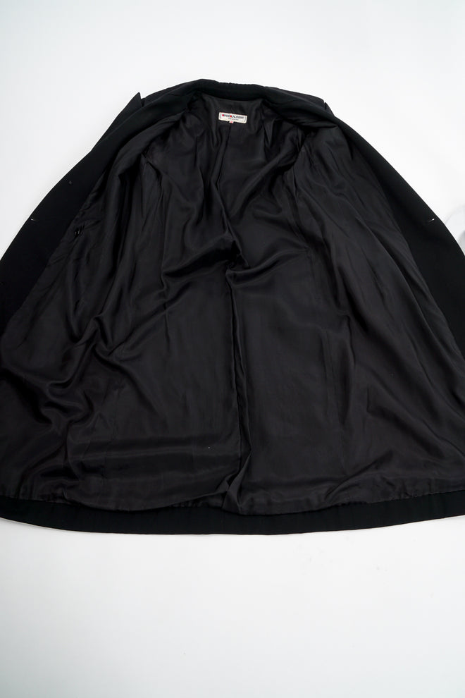 Vintage YSL Yves Saint Laurent Double Breasted Coat lining at Recess Los Angeles