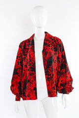 Print blouse by Saint Laurent Rive Gauche mannequin open @recessla