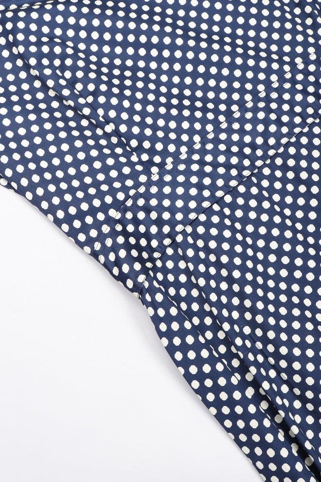 Recess Los Angeles Vintage YSL Yves Saint Laurent Ruffled Prairie Dot Dress