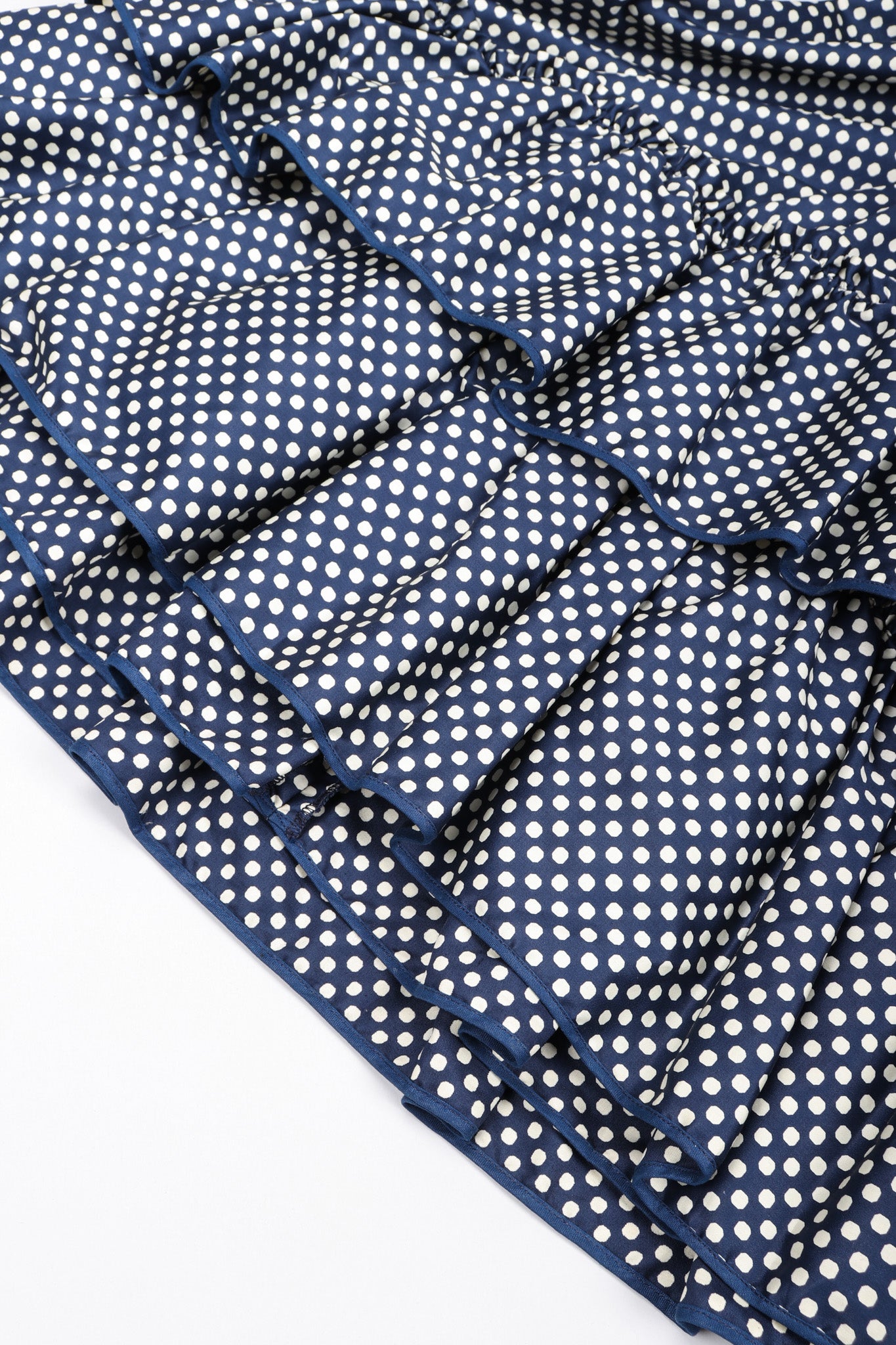 Recess Los Angeles Vintage YSL Yves Saint Laurent Ruffled Prairie Dot Dress