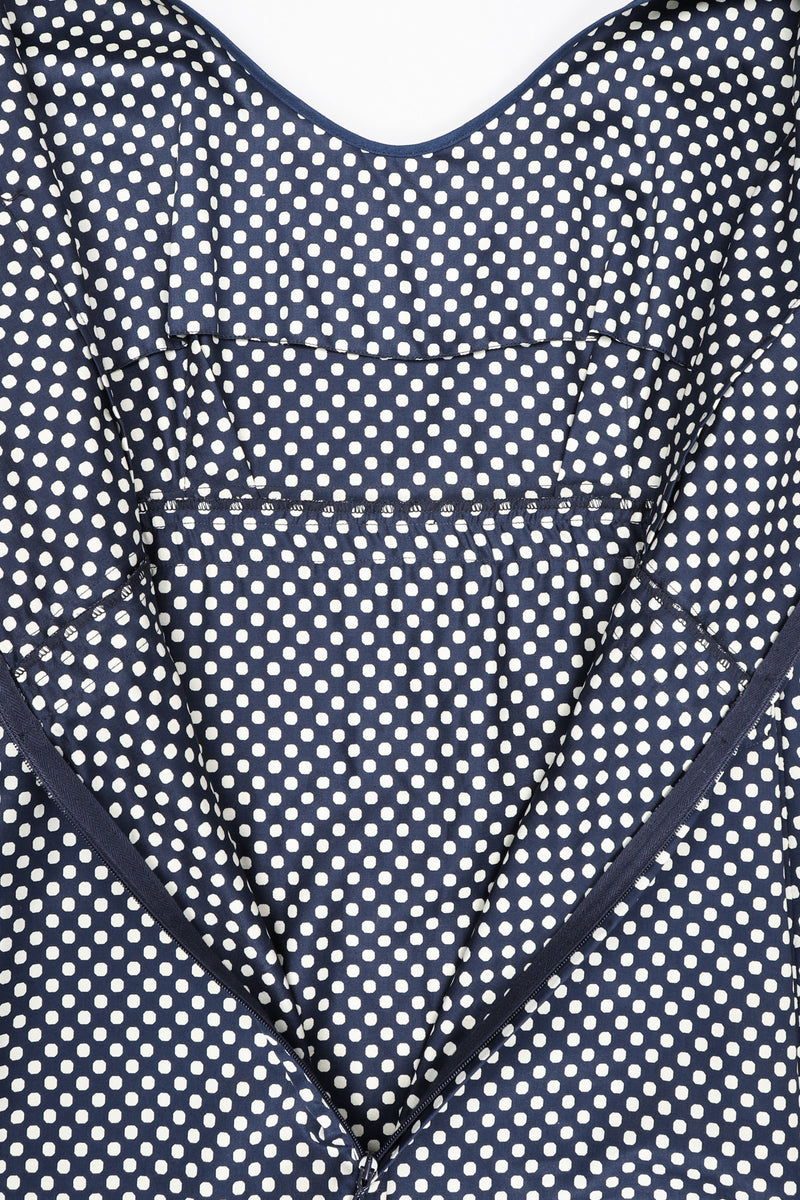Recess Los Angeles Vintage YSL Yves Saint Laurent Ruffled Prairie Dot Dress