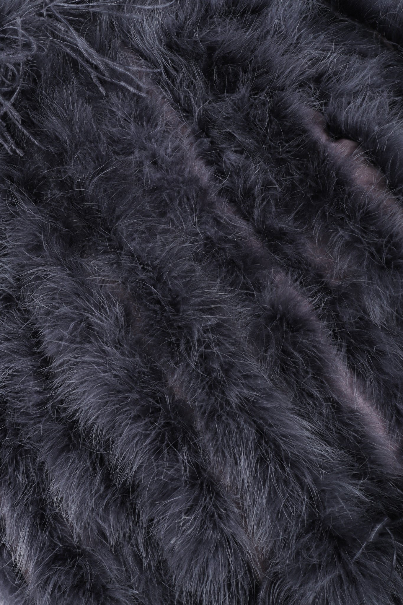 Recess Los Angeles Vintage YSL Yves Saint Laurent 70s Marabou & Ostrich Feather Glam Rockstar Jacket
