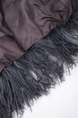 Recess Los Angeles Vintage YSL Yves Saint Laurent 70s Marabou & Ostrich Feather Glam Rockstar Jacket