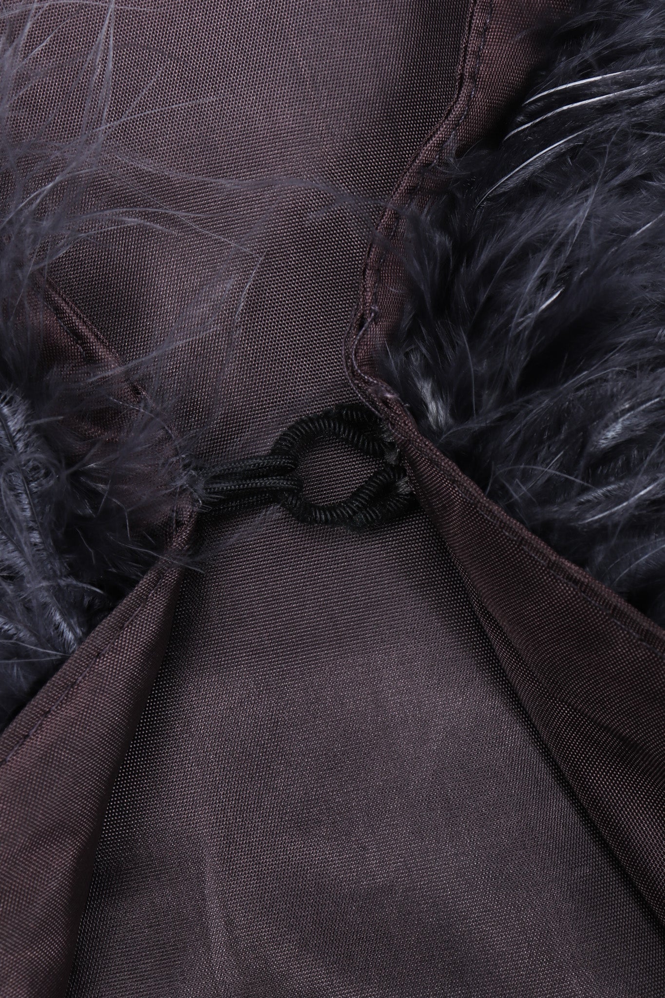 Recess Los Angeles Vintage YSL Yves Saint Laurent 70s Marabou & Ostrich Feather Glam Rockstar Jacket