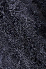 Recess Los Angeles Vintage YSL Yves Saint Laurent 70s Marabou & Ostrich Feather Glam Rockstar Jacket
