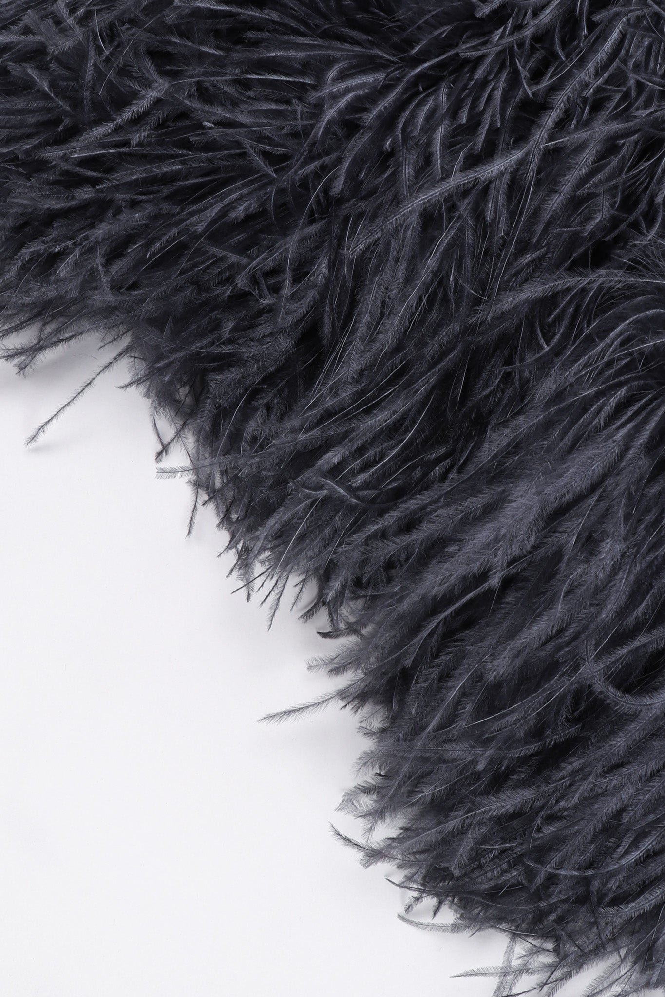 Recess Los Angeles Vintage YSL Yves Saint Laurent 70s Marabou & Ostrich Feather Glam Rockstar Jacket