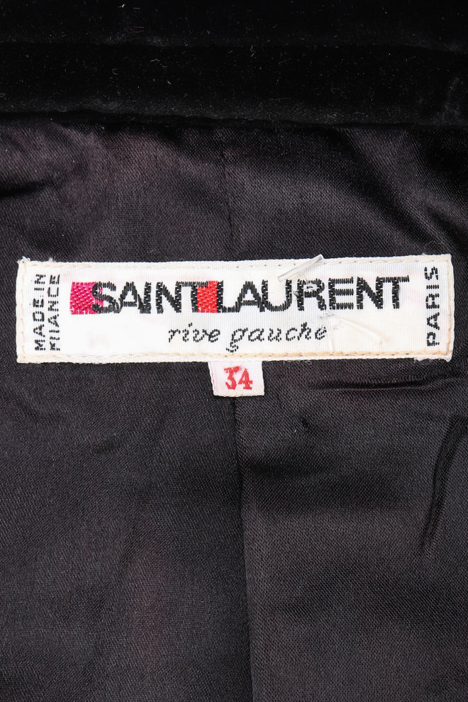 Recess Los Angeles Vintage YSL Yves Saint Laurent Russian Collection Quilted Rainbow Splatter Print Folk Jacket