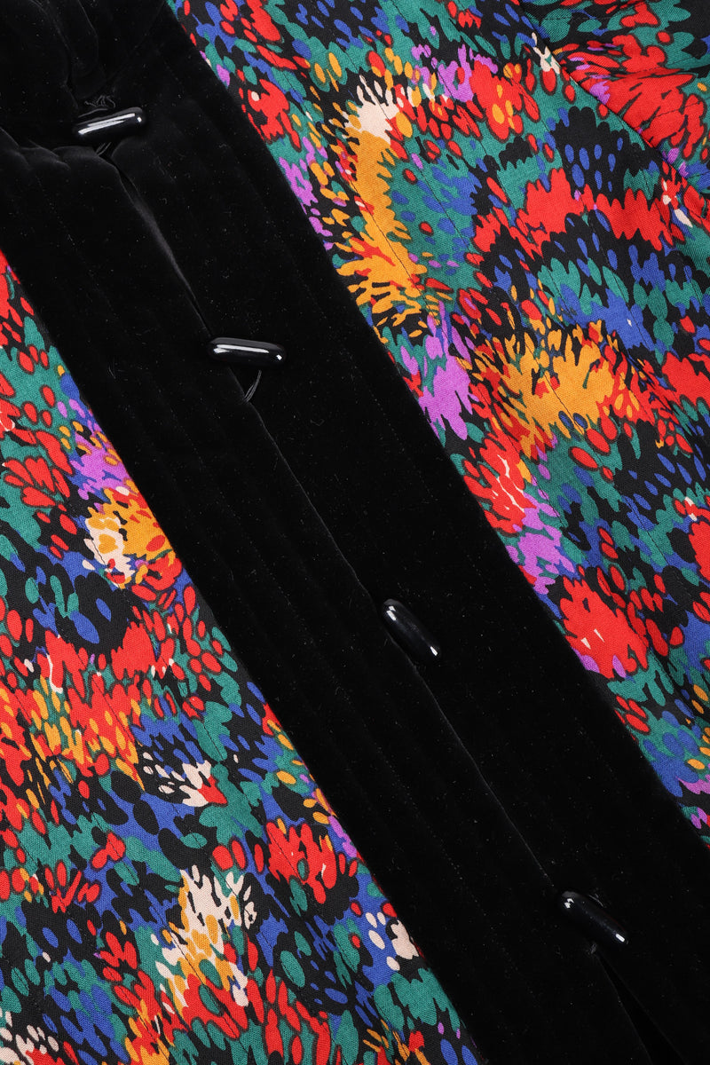 Recess Los Angeles Vintage YSL Yves Saint Laurent Quilted Rainbow Splatter Print Jacket