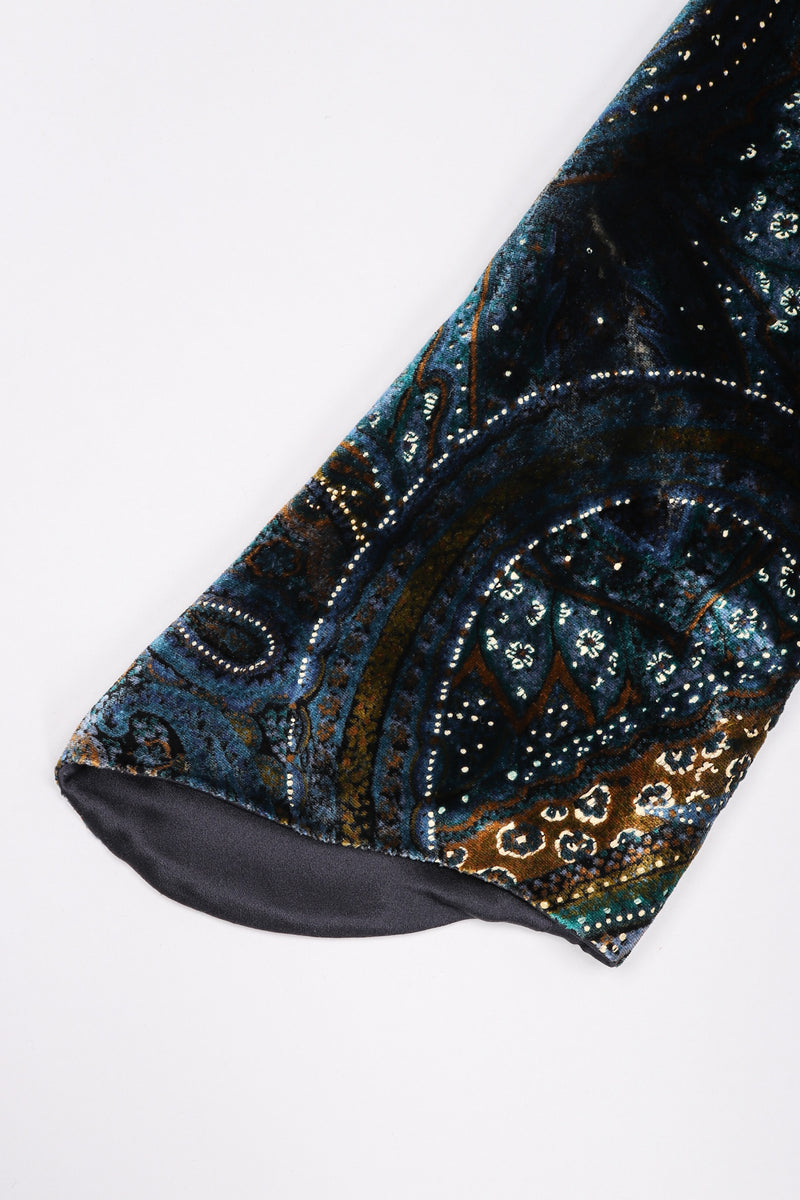 Recess Los Angeles Vintage YSL Yves Saint Laurent Velvet Cosmic Paisley Gown