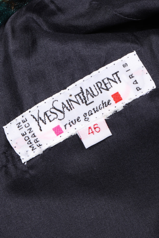 Recess Los Angeles Vintage YSL Yves Saint Laurent Cosmic Paisley Abraham Velvet Gown