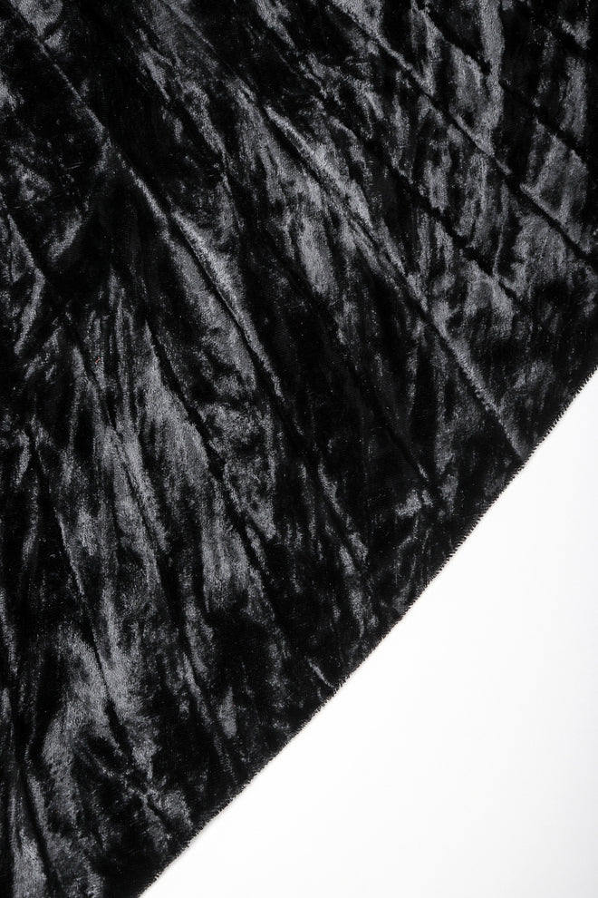 Recess Designer Consignment Vintage Jean Paul Gaultier Crushed Velvet Pleated Maxi Skirt Los Angeles Resale