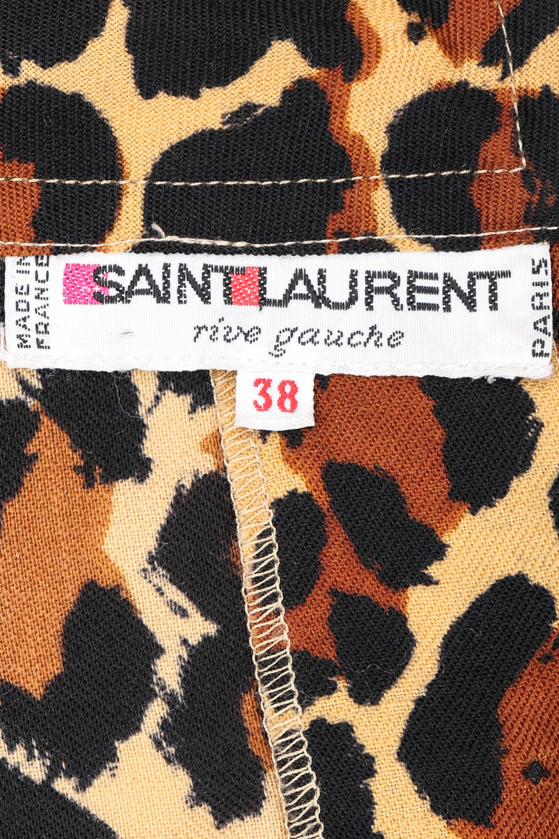 Yves Saint Laurent, leopard printed silk shirt saint laurent shirt