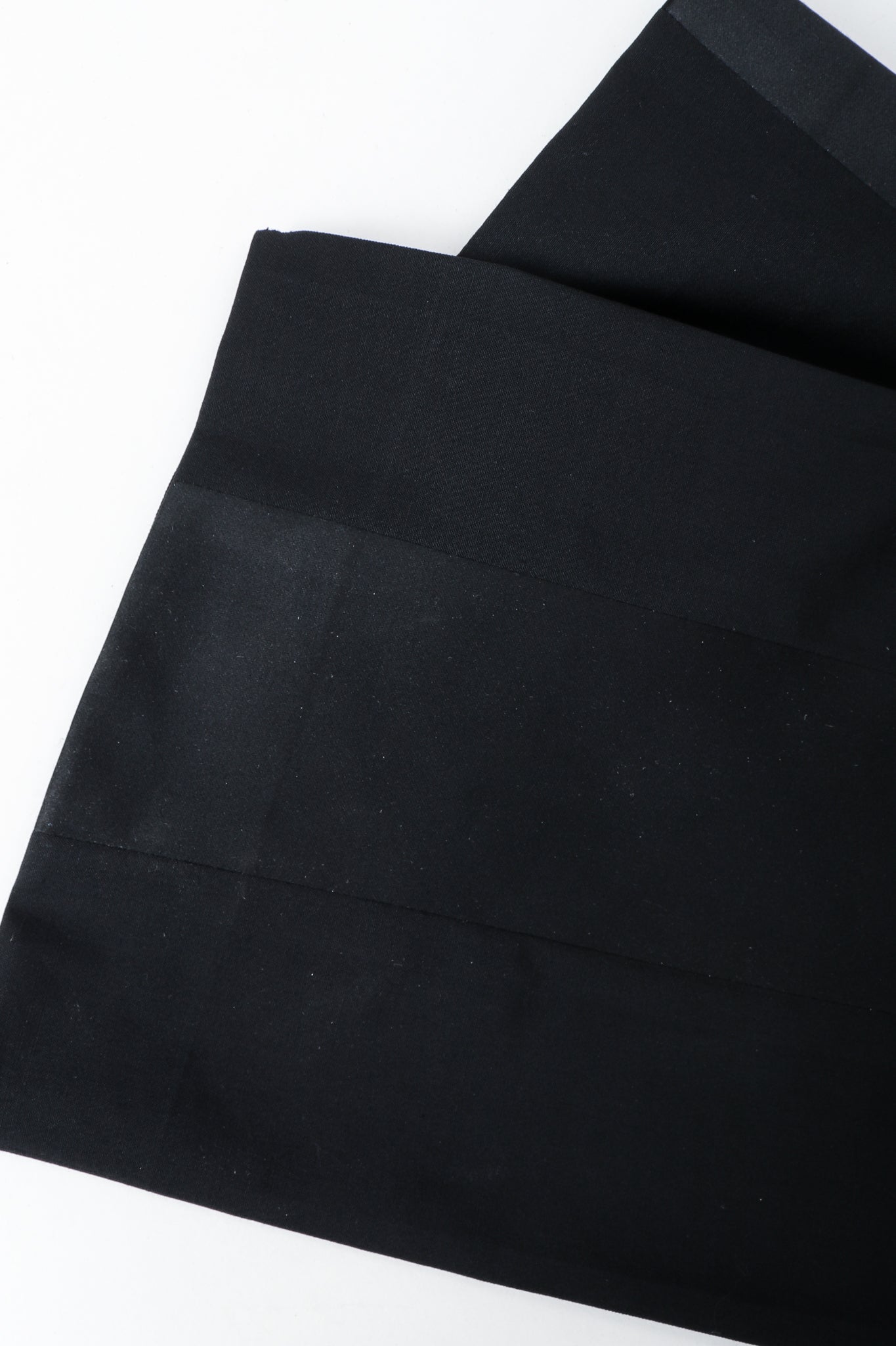 Vintage YSL Saint Laurent Black Clean Waist Tuxedo Trouser leg opening