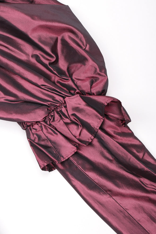 Recess Los Angeles Vintage YSL Yves Saint Laurent Rive Gauche Leg Of Mutton Gigot Sleeve Gibson Girl Velvet Bodice Top