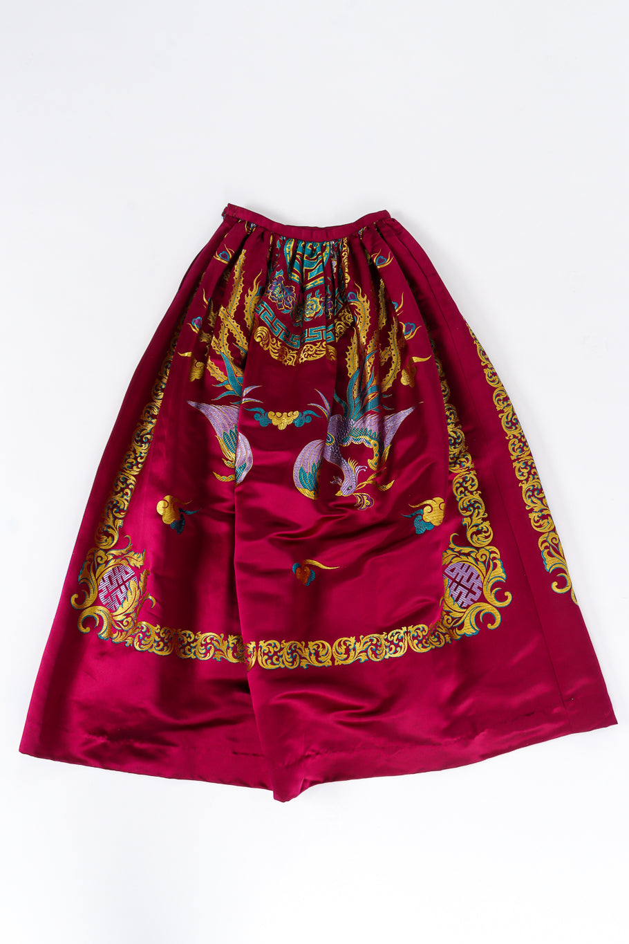 Vintage maxi skirt by Saks Fifth Avenue flat lay back side @recessla
