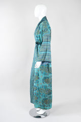 Recess Los Angeles Vintage Saks Fifth Ave Indian Block Print Silk Palm Springs Caftan