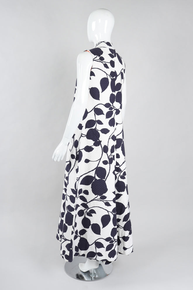 Recess Los Angeles Vintage Saks Fifth Ave Quilted Leaf Duster & Palazzo Pant Set