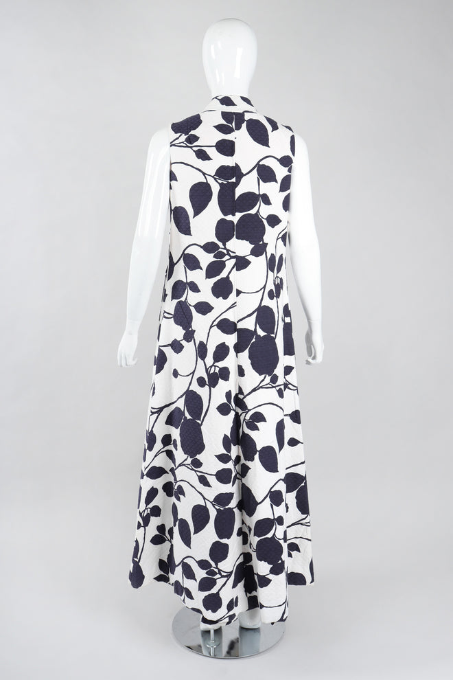 Recess Los Angeles Vintage Saks Fifth Ave Quilted Leaf Duster & Palazzo Pant Set