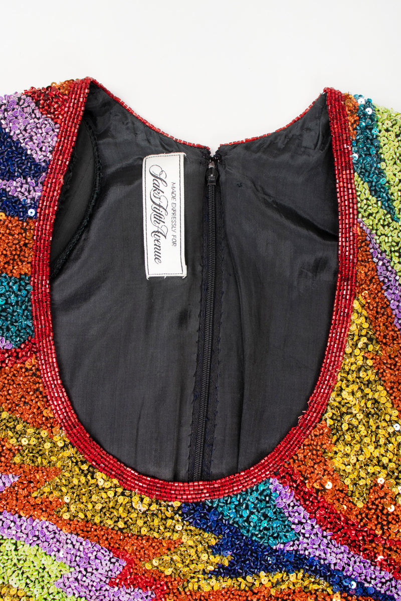 rainbow beaded dress Any Old Iron Rainbow Cha Cha Dress XL