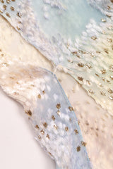 Recess Los Angeles Vintage Hollys Harp Ethereal Sheer Velvet Lamé Burnout Poncho Top
