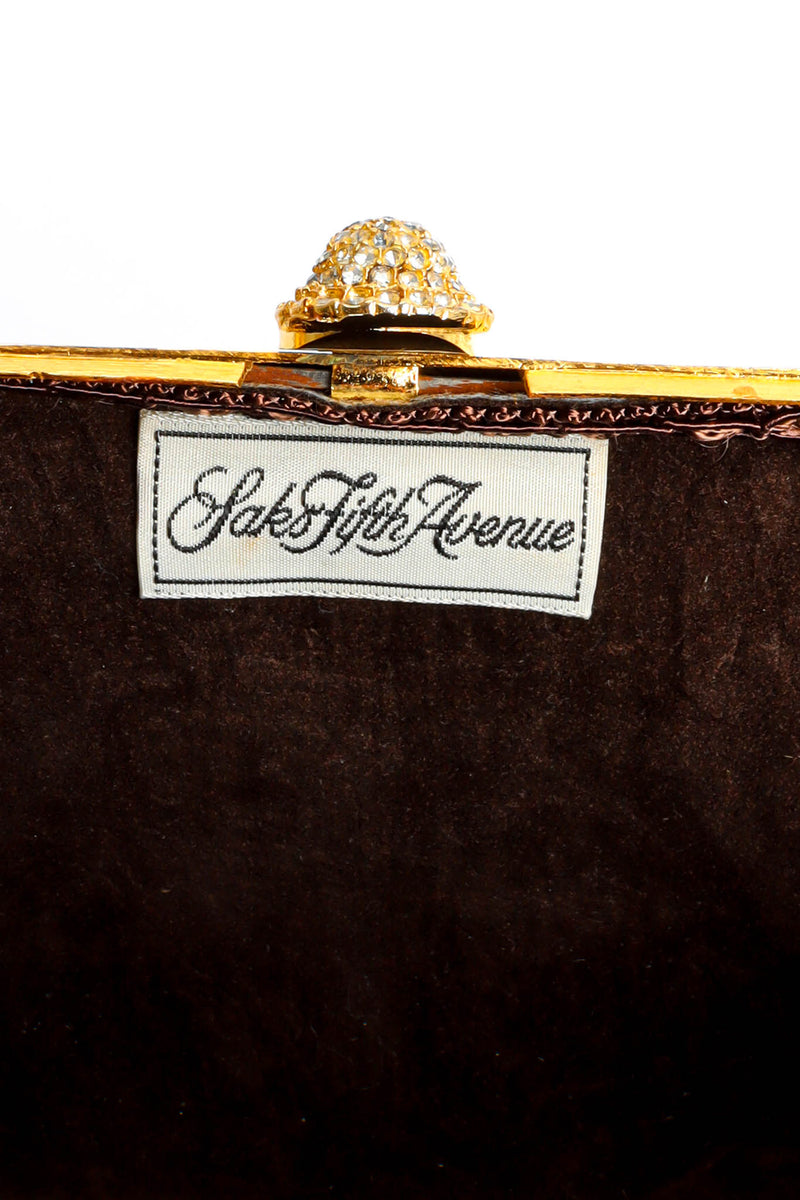 Vintage Saks Fifth Avenue Minaudiere Conch Clutch Bag signed @ Recess Los Angeles