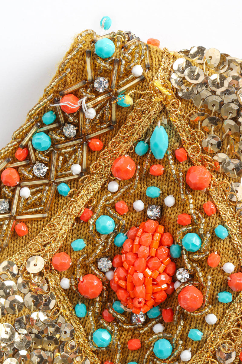 Vintage Saks fifth Avenue Jeweled Sequin Vest missing stone @ Recess Los Angeles