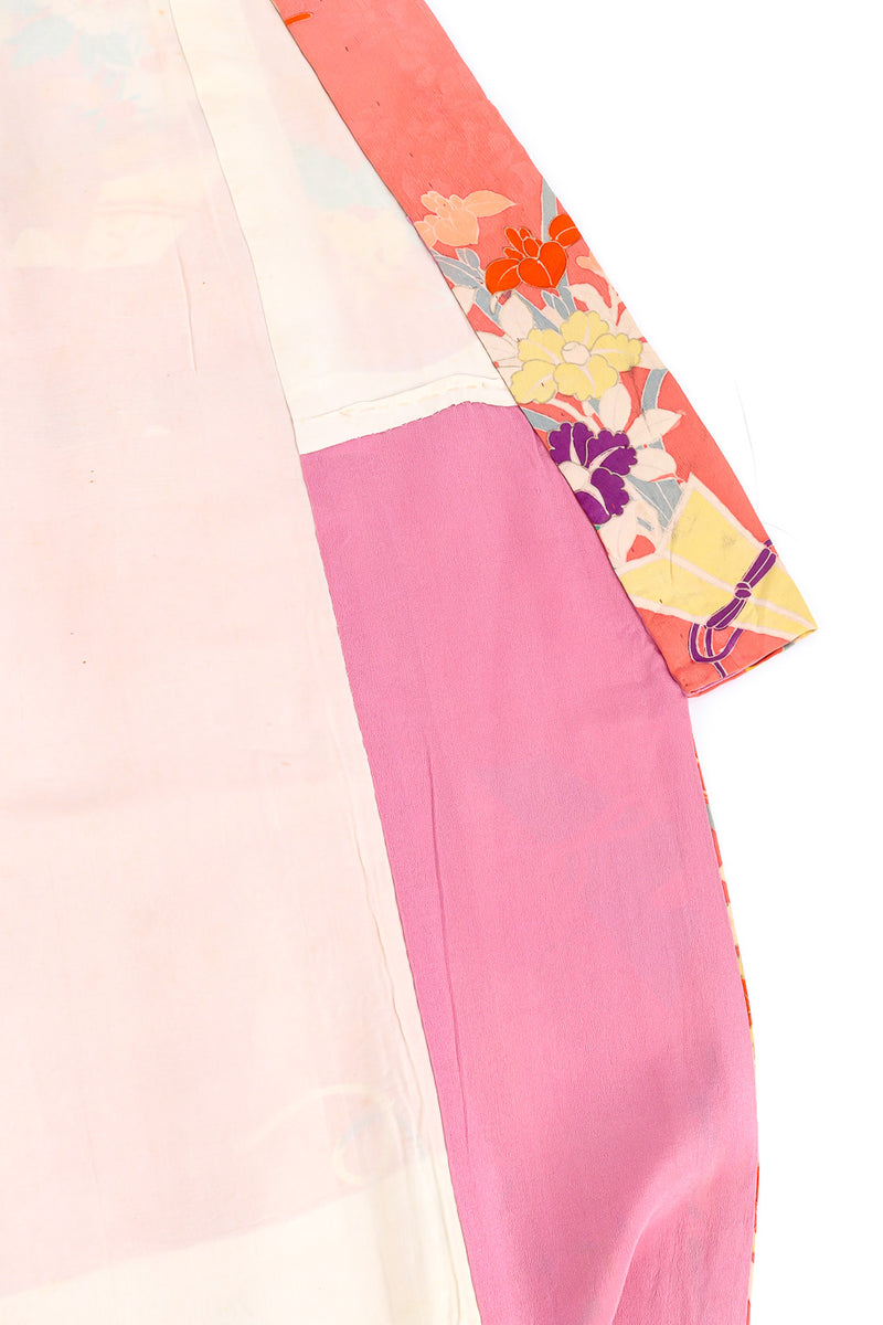 Japanese spring bouquet kimono flat lay side lining @recessla
