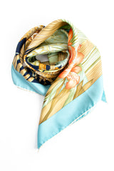 Vintage Salvatore Ferragamo Blossom Giraffe Jungle Scarf at Recess Los Angeles