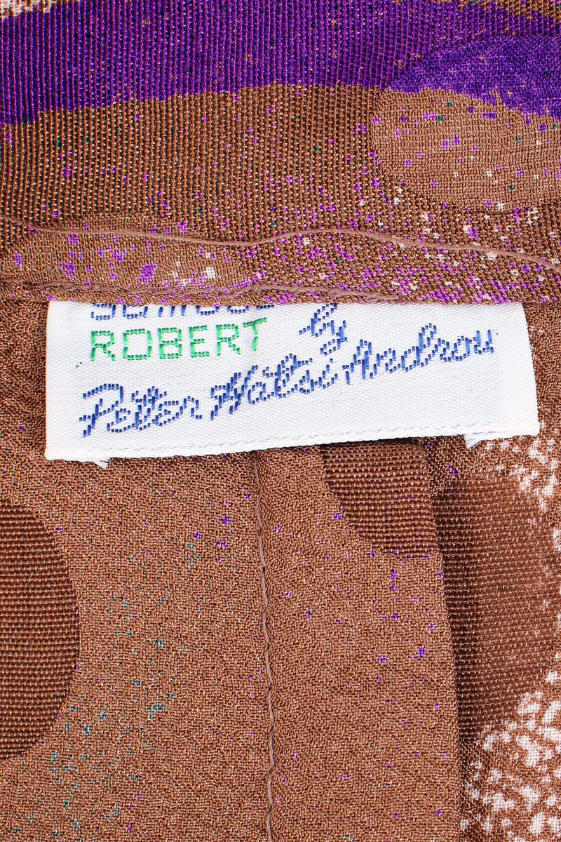 Vintage Samuel Robert by Peter Hatsi-Androu Streamer Blouse label at Recess LA