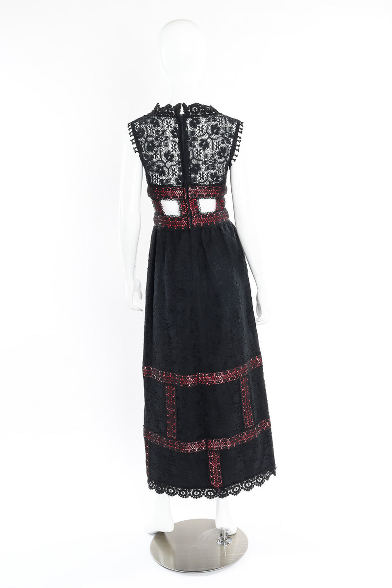 Vintage Sandine Originals Crochet Lace Cage Cutout Dress – Recess