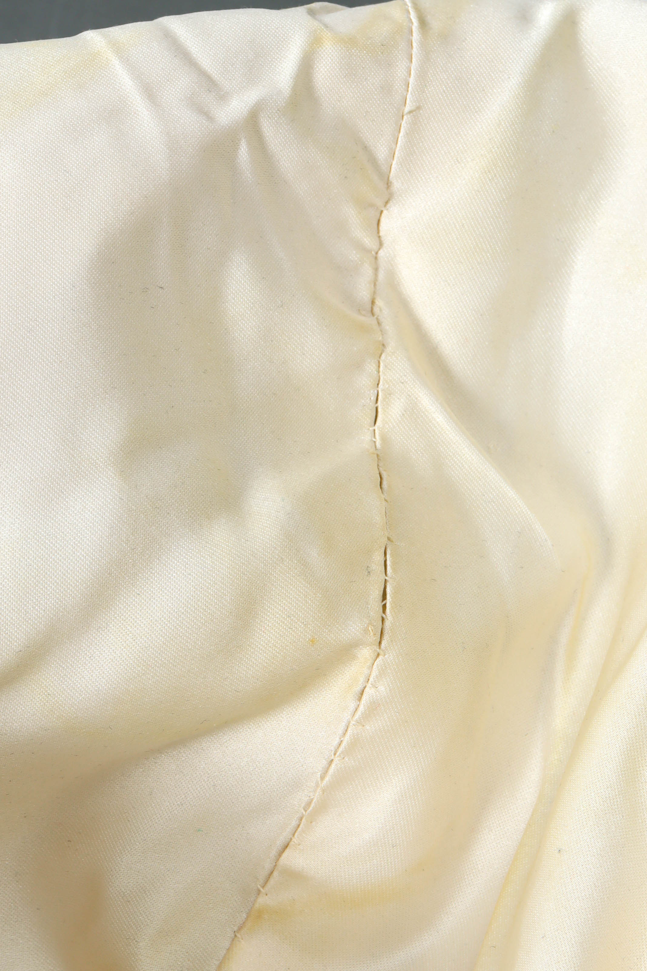 Vintage Scaasi Boutique Pearl Bolero Jacket inverse discoloration/L lining @ Recess LA