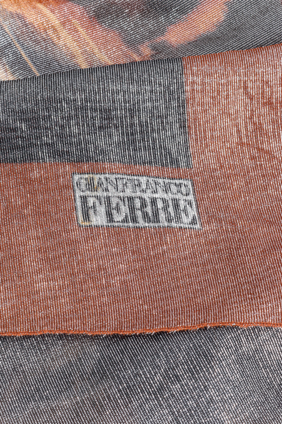 Gianfranco Ferre tiger scarf signed brand @recessla