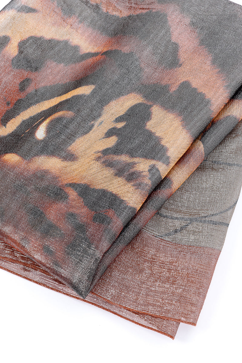 Gianfranco Ferre Fabric Scarf Close-up. @recessla