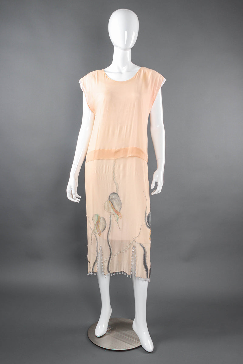 Vintage Scenario & Figurino Leaf Shawl & Dress Set mannequin front no shawl @ Recess LA