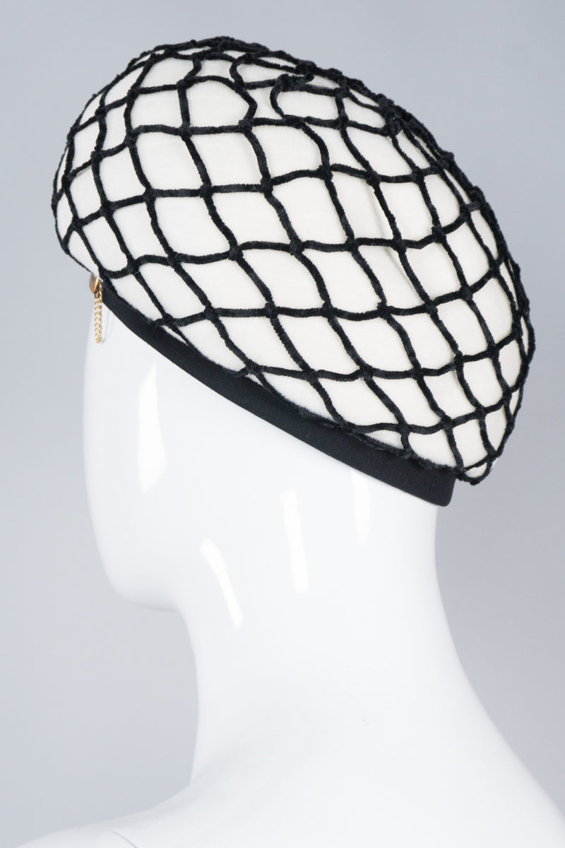 Schiaparelli Velvet Net Hat