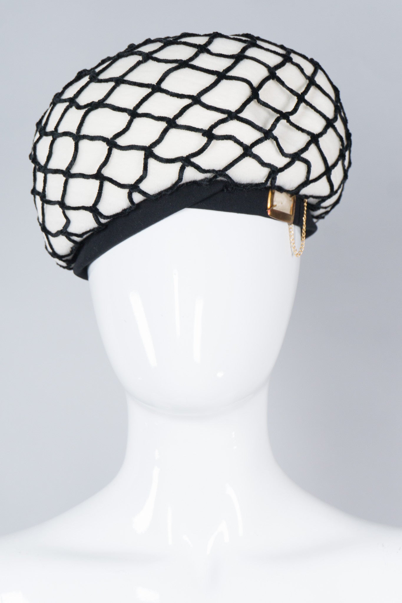 Schiaparelli Velvet Net Hat